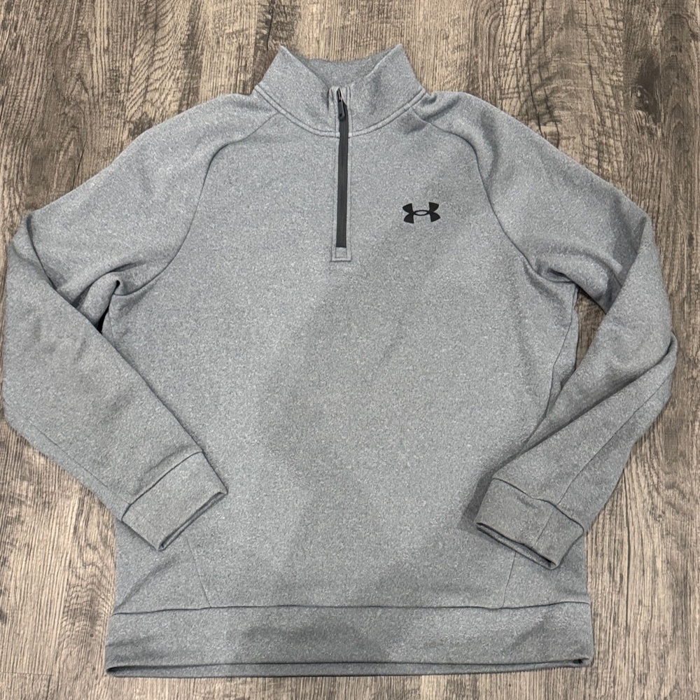 Under Armour Men's Zip-Up Sweater in Gray